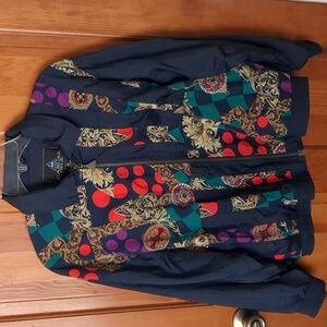 Vintage 80's Casual Isle Wind Suit Jacket Small